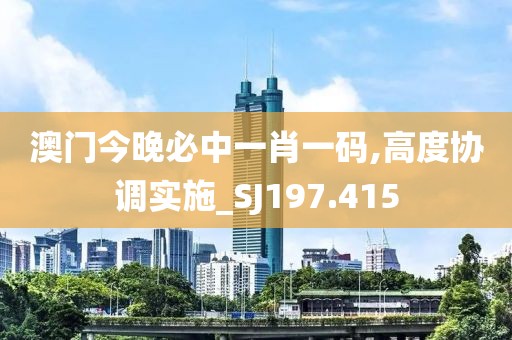 澳门今晚必中一肖一码,高度协调实施_SJ197.415