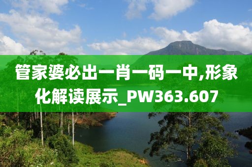管家婆必出一肖一码一中,形象化解读展示_PW363.607