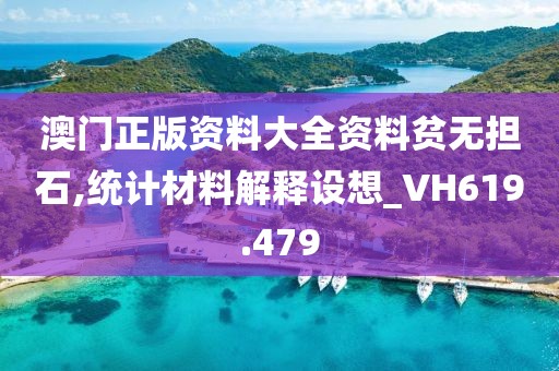 澳门正版资料大全资料贫无担石,统计材料解释设想_VH619.479