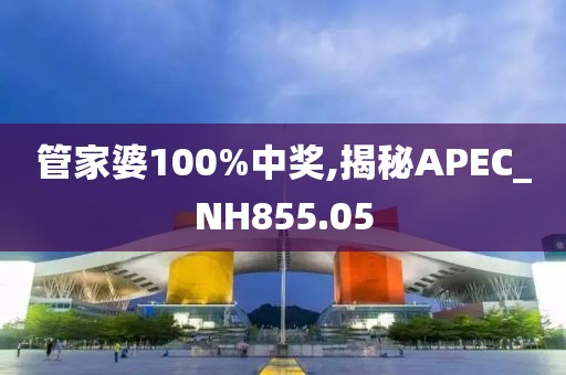 管家婆100%中奖,揭秘APEC_NH855.05