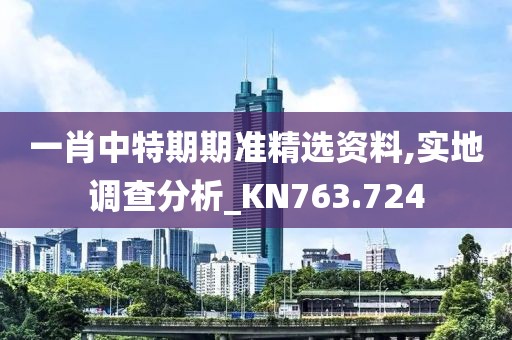 一肖中特期期准精选资料,实地调查分析_KN763.724