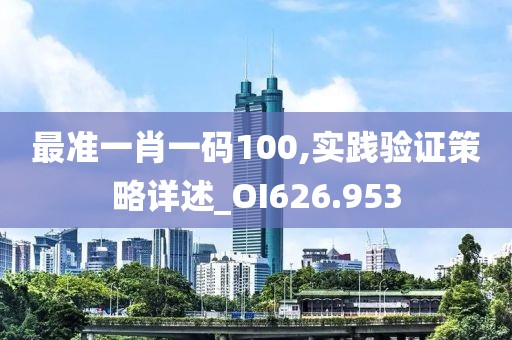 最准一肖一码100,实践验证策略详述_OI626.953