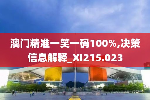 澳门精准一笑一码100%,决策信息解释_XI215.023