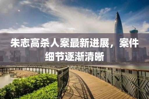 朱志高杀人案最新进展，案件细节逐渐清晰