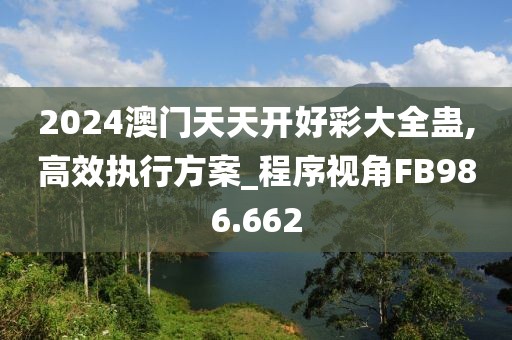2024澳门天天开好彩大全蛊,高效执行方案_程序视角FB986.662