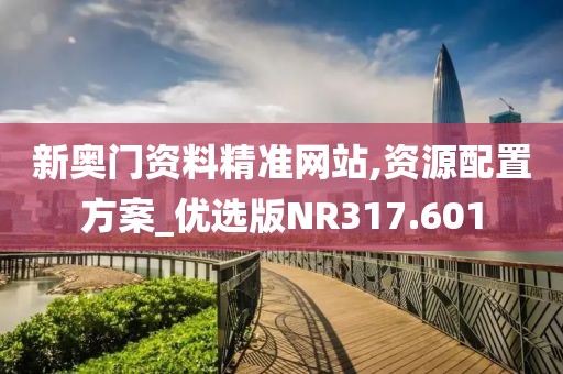 新奥门资料精准网站,资源配置方案_优选版NR317.601