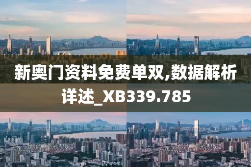 新奥门资料免费单双,数据解析详述_XB339.785
