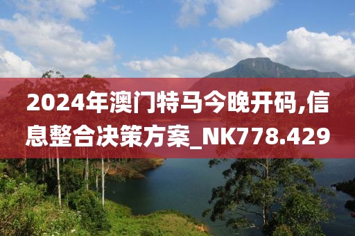 2024年澳门特马今晚开码,信息整合决策方案_NK778.429