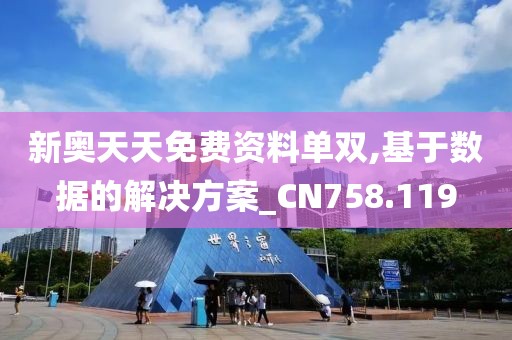 新奥天天免费资料单双,基于数据的解决方案_CN758.119