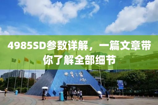 4985SD参数详解，一篇文章带你了解全部细节