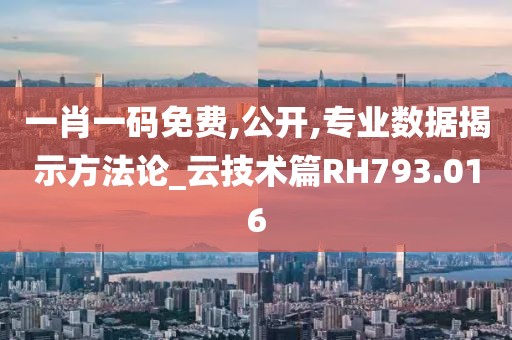 一肖一码免费,公开,专业数据揭示方法论_云技术篇RH793.016