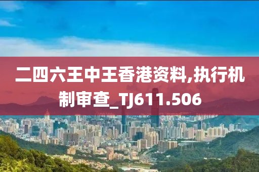 二四六王中王香港资料,执行机制审查_TJ611.506