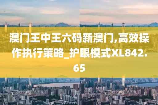 澳门王中王六码新澳门,高效操作执行策略_护眼模式XL842.65
