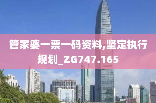 管家婆一票一码资料,坚定执行规划_ZG747.165