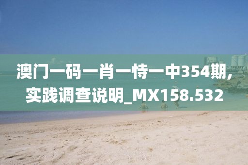 澳门一码一肖一恃一中354期,实践调查说明_MX158.532