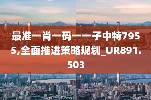 最准一肖一码一一子中特7955,全面推进策略规划_UR891.503
