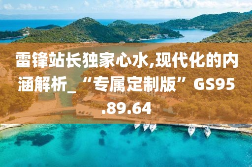 雷锋站长独家心水,现代化的内涵解析_“专属定制版”GS95.89.64