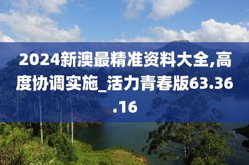 2024新澳最精准资料大全,高度协调实施_活力青春版63.36.16