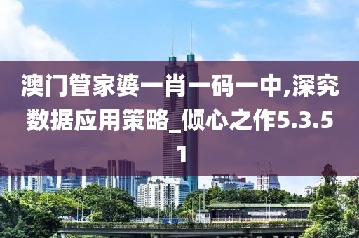 澳门管家婆一肖一码一中,深究数据应用策略_倾心之作5.3.51