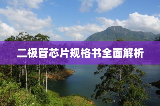 二极管芯片规格书全面解析