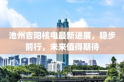 池州吉阳核电最新进展，稳步前行，未来值得期待