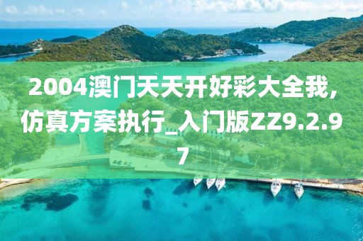 2004澳门天天开好彩大全我,仿真方案执行_入门版ZZ9.2.97