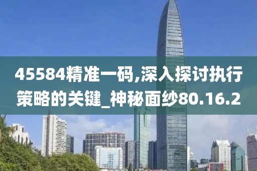 45584精准一码,深入探讨执行策略的关键_神秘面纱80.16.20