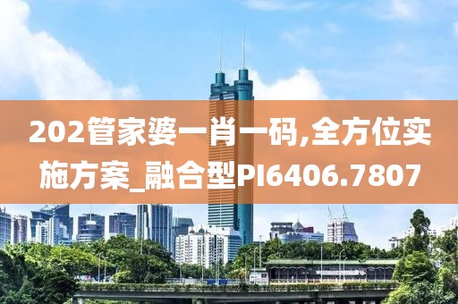 202管家婆一肖一码,全方位实施方案_融合型PI6406.7807