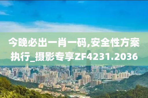 今晚必出一肖一码,安全性方案执行_摄影专享ZF4231.2036