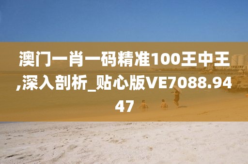 澳门一肖一码精准100王中王,深入剖析_贴心版VE7088.9447