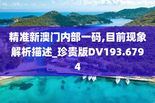 精准新澳门内部一码,目前现象解析描述_珍贵版DV193.6794