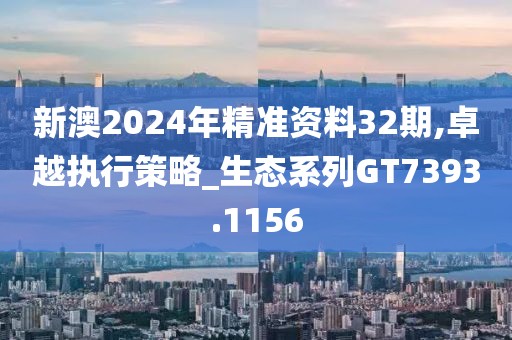 新澳2024年精准资料32期,卓越执行策略_生态系列GT7393.1156