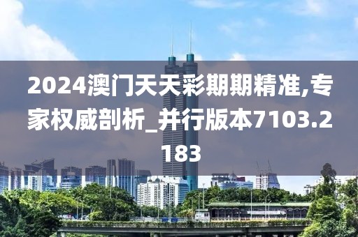 2024澳门天天彩期期精准,专家权威剖析_并行版本7103.2183