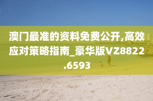 澳门最准的资料免费公开,高效应对策略指南_豪华版VZ8822.6593