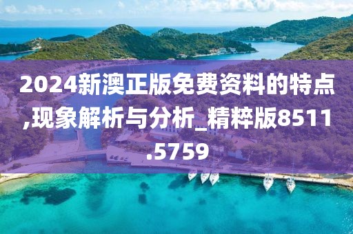 2024新澳正版免费资料的特点,现象解析与分析_精粹版8511.5759