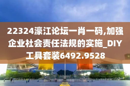 22324濠江论坛一肖一码,加强企业社会责任法规的实施_DIY工具套装6492.9528