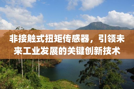 非接触式扭矩传感器，引领未来工业发展的关键创新技术