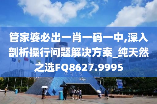 管家婆必出一肖一码一中,深入剖析操行问题解决方案_纯天然之选FQ8627.9995