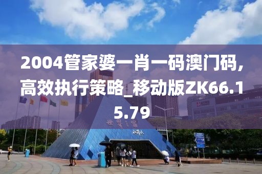 2004管家婆一肖一码澳门码,高效执行策略_移动版ZK66.15.79