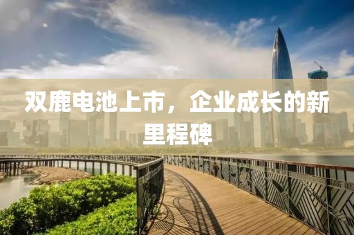 双鹿电池上市，企业成长的新里程碑