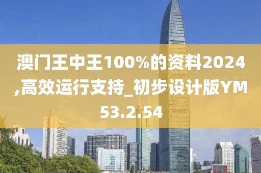 澳门王中王100%的资料2024,高效运行支持_初步设计版YM53.2.54