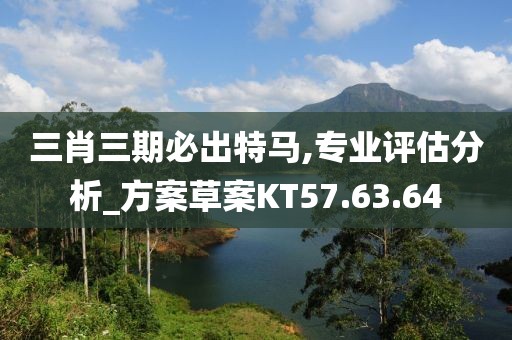 三肖三期必出特马,专业评估分析_方案草案KT57.63.64