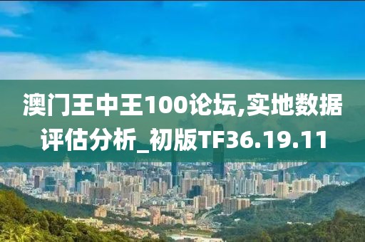 澳门王中王100论坛,实地数据评估分析_初版TF36.19.11