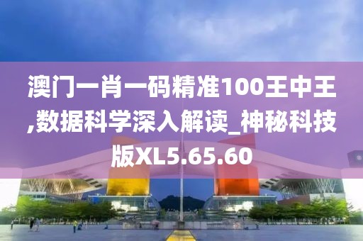 澳门一肖一码精准100王中王,数据科学深入解读_神秘科技版XL5.65.60
