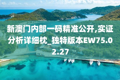 新澳门内部一码精准公开,实证分析详细枕_独特版本EW75.02.27