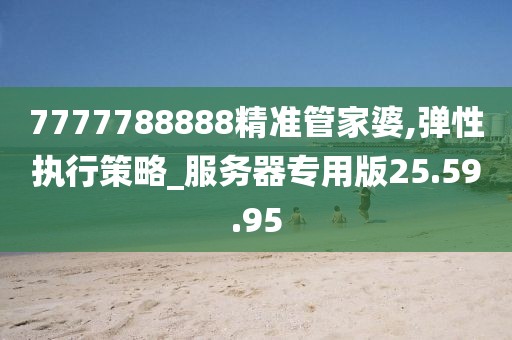 7777788888精准管家婆,弹性执行策略_服务器专用版25.59.95