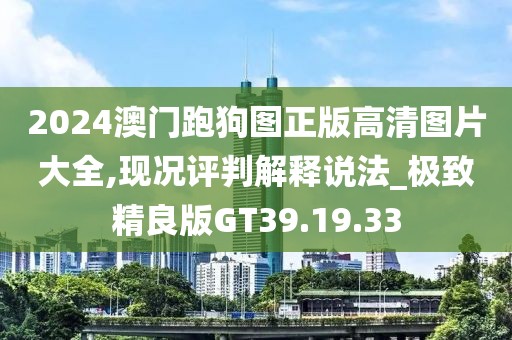 2024澳门跑狗图正版高清图片大全,现况评判解释说法_极致精良版GT39.19.33