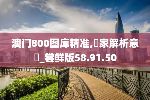 澳门800图库精准,專家解析意見_尝鲜版58.91.50