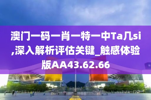 澳门一码一肖一特一中Ta几si,深入解析评估关键_触感体验版AA43.62.66
