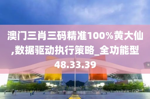 澳门三肖三码精准100%黄大仙,数据驱动执行策略_全功能型48.33.39
